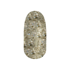 Diamond Nails Gél Lakk - DN115 - Arany csillám, arany hexagonokkal - Zselé lakk lakk zselé