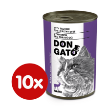 Dibaq DON GATO konzerv macskáknak vadhús 10x415 g macskaeledel