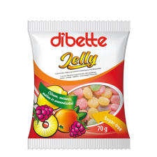 Dibette Dibette jelly vegyes gyümölcs zselé cukorka 70g csokoládé és édesség