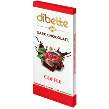 Dibette Dibette kávés krémmel töltött étcsokoládé fruktózzal 80 g csokoládé és édesség