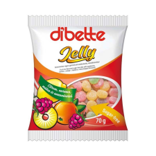  Dibette jelly vegyes gyümölcs zselé cukorka 70g csokoládé és édesség