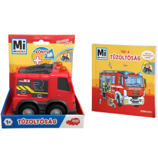 Dickie Mi MICSODA: Tűzoltóság - könyv és kisautó autópálya és játékautó