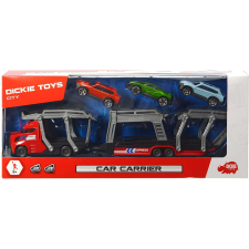 Dickie Toys City - Autószállító kamion kisautókkal 28cm - piros (203745008) autópálya és játékautó
