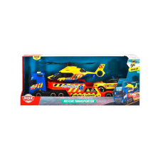 Dickie Toys Mentő kamion helikopterrel és autóval - Dickie Toys autópálya és játékautó