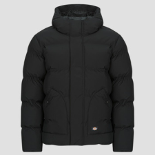 DICKIES Steppelt kabátok EAGLEVILLE HOODED PUFFER Fekete EU XS férfi kabát, dzseki