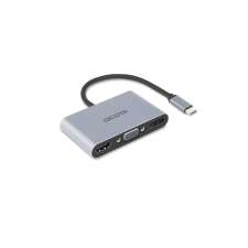 Dicota D32064 USB-C apa - HDMI/DisplayPort/VGA/USB-A/USB-C anya Adapter kábel és adapter