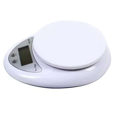 Digitális mini konyhai mérleg,5 kg-ig, fehér konyhai mérleg