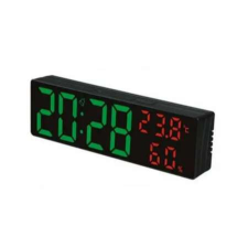 Digitális óra, hőmérséklet és páratartalom kijelzéssel - DS-3818L - MS-072 ébresztőóra