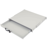 Digitus 1U lockable drawer with handle 44x481x400mm Grey (RAL 7035)