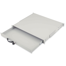 Digitus 1U lockable drawer with handle 44x481x400mm Grey (RAL 7035) egyéb hálózati eszköz
