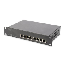 Digitus 8 portos Gigabit Managed Switch 10" (DN-80117) (DN-80117) - Ethernet Switch hub és switch