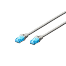Digitus cat5e u/utp pvc 0,5m szürke patch kábel kábel és adapter