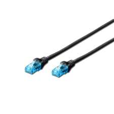 Digitus CAT5e U/UTP PVC 10m fekete patch kábel kábel és adapter