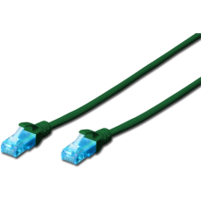 Digitus CAT5e U/UTP PVC 10m zöld patch kábel kábel és adapter