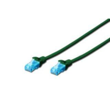 Digitus CAT5e U/UTP PVC 1m zöld patch kábel kábel és adapter