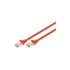 Digitus CAT6 S-FTP LSZH 0,5m piros patch kábel kábel és adapter