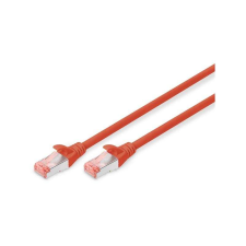 Digitus CAT6 S-FTP LSZH 0,5m piros patch kábel kábel és adapter