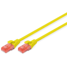 Digitus CAT6 U/UTP LSZH 0,5m sárga patch kábel kábel és adapter