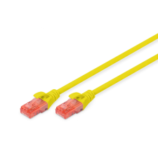 Digitus cat6 u/utp lszh 0,5m sárga patch kábel dk-1617-005/y kábel és adapter