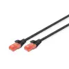 Digitus CAT6 U/UTP LSZH 2m fekete patch kábel