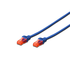 Digitus CAT6 U-UTP Patch Cable 0,25m Blue kábel és adapter