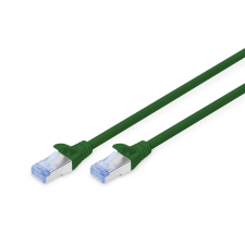 Digitus CAT 5e SF/UTP Patchkabel, 15m, grün (DK-1532-150/G) kábel és adapter