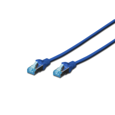 Digitus CAT 5e SF/UTP Patchkabel, 1m, blau (DK-1531-010/B) kábel és adapter