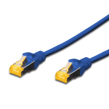 Digitus CAT 6A S/FTP Patchkabel, 5m, blau (DK-1644-A-050/B) kábel és adapter
