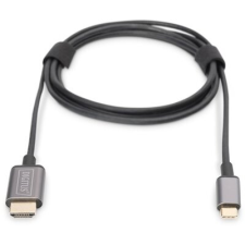 Digitus DA-70821 USB C - HDMI A 1,8m szürke video átalakító kábel kábel és adapter