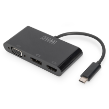 Digitus DA-70859 USB-C - HDMI/DP/VGA Grafikus Adapter kábel és adapter