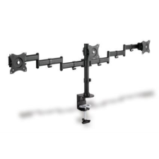 Digitus DA-90362 Clamb Mount Tripla Monitor tartó Fekete tv állvány és fali konzol