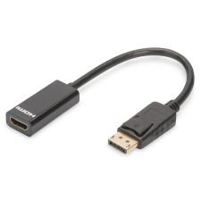Digitus DB-340400-001-S DisplayPort apa - HDMI anya Adapter kábel és adapter