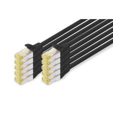 Digitus Digitus CAT6A S-FTP Patch Cable 1m Black 10db kábel és adapter