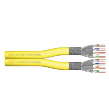 Digitus Digitus CAT7A S-FTP installation cable 100m Yellow kábel és adapter