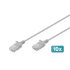 Digitus Digitus DK-1618-030S-10, 3 M, Cat6, U/UTP (UTP), RJ-45, RJ-45, Szürke