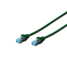 Digitus DK-1531-005 CAT5e SF/UTP Patch kábel 0.5m - Zöld kábel és adapter