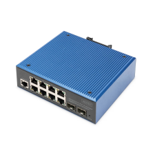 Digitus DN-651157 Ipari 8+2 L2 managed Gigabit PoE Switch hub és switch