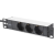 Digitus DN-95411 aluminium outlet strip 3 safety outlets 2m supply safety plug