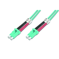 Digitus duplex 2xLC + 2xLC MM OM3 50/125µ 10m optikai patch kábel kábel és adapter
