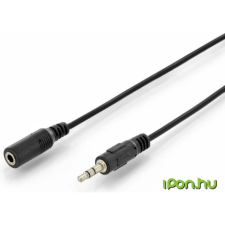 Digitus Jack Hosszabbító Fekete 1.5m DB-510200-015-S audió/videó kellék, kábel és adapter