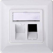 Digitus Keystone tartó 2-szeres Digitus DN-93801-1 Fehér (DN-93801-1) asztali számítógép kellék