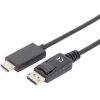 Digitus Kijelző csatlakozó / HDMI Átalakító kábel [1x DisplayPort dugó - 1x HDMI dugó] 1.00 m Fekete (AK-340303-010-S)
