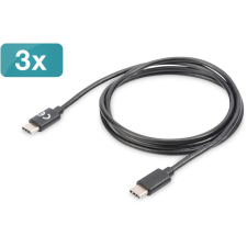Digitus Ladekabel USBC->USBC                 1m schwarz (AK-880908-010-S) kábel és adapter