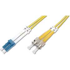 Digitus LWL Singlemode Patchkabel, LC / ST 5m gelb (DK-2931-05) kábel és adapter