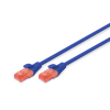 Digitus Patchkabel Cat6  U/UTP 2xRJ45  0.5m blau LSZH (DK-1617-005/B)