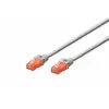 Digitus Premium CAT 6 UTP patch kábel, hossza: 5,0m, szürke