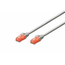 Digitus Premium CAT 6 UTP patch kábel, hossza: 5,0m, szürke kábel és adapter