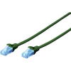 Digitus RJ45 Hálózat Csatlakozókábel CAT 5e U/UTP 10.00 m Zöld sodort érpár Digitus (DK-1512-100/G)