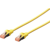 Digitus RJ45 Hálózat Csatlakozókábel CAT 6 S/FTP 10.00 m Sárga Halogénmentes, sodort érpár, Védővel, Lángálló Digitus (DK-1644-100/Y)