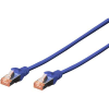 Digitus RJ45 Hálózat Csatlakozókábel CAT 6 S/FTP 3.00 m Kék Halogénmentes, sodort érpár, Védővel, Lángálló Digitus (DK-1644-030/B)